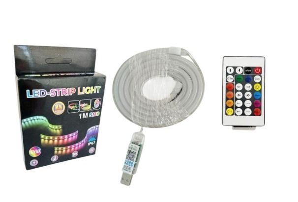 LED Tira Neón RGB 1M USB App y Control Remoto-0