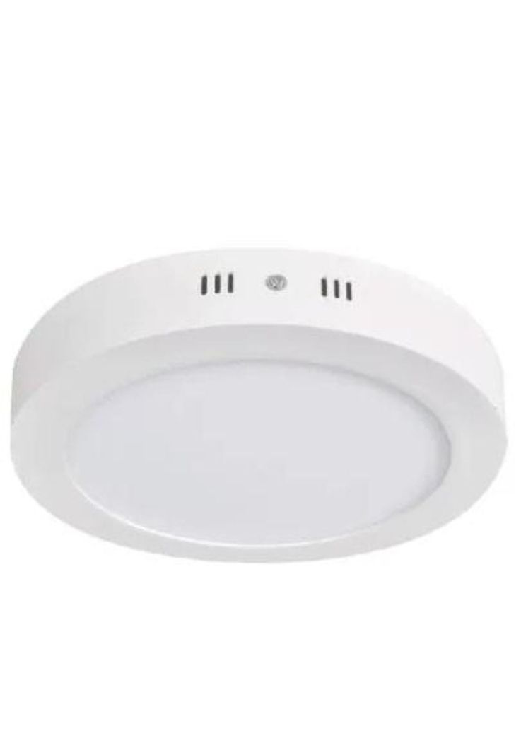 Panel Led Circular 12w Luz Blanco Frío Sobrepuesto-0