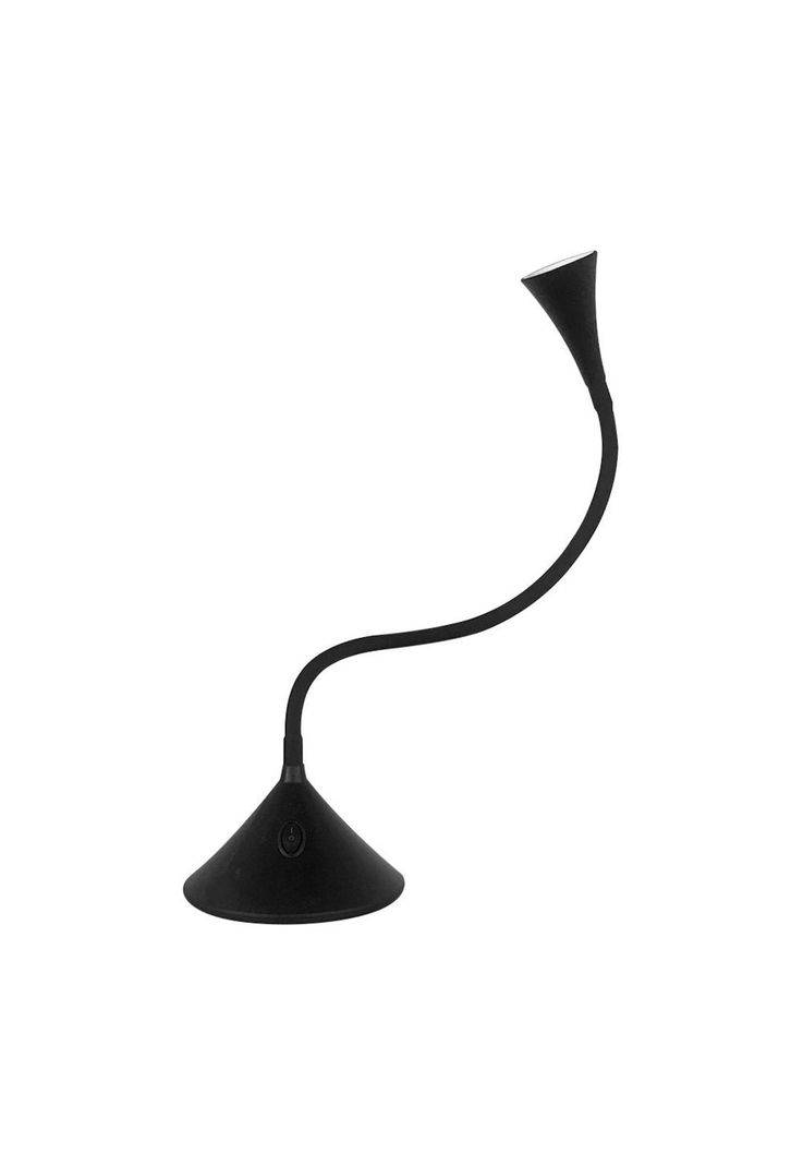 Lámpara De Escritorio Led Cobra Luz Cálida Negro-2