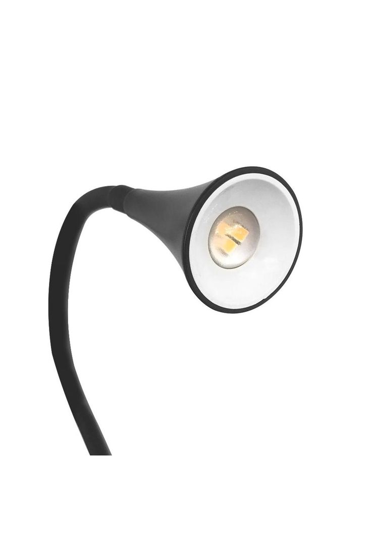 Lámpara De Escritorio Led Cobra Luz Cálida Negro-4