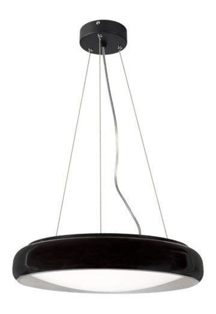 Lámpara Colgante Ebro Led Negro/blanco Luz Cálida-0