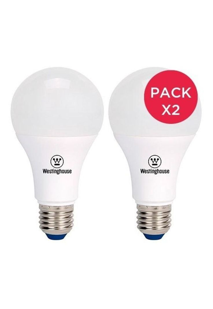 Pack X2 Ampolleta Led 8W Bola A60 Dimeable Luz Cálida E27-0