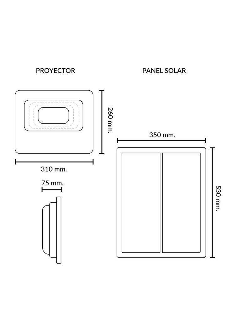 Luminaria Solar 100W Con Panel Solar Externo-2