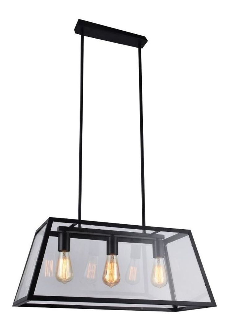 Lámpara Colgante Vanko 3 Luces Negro-0