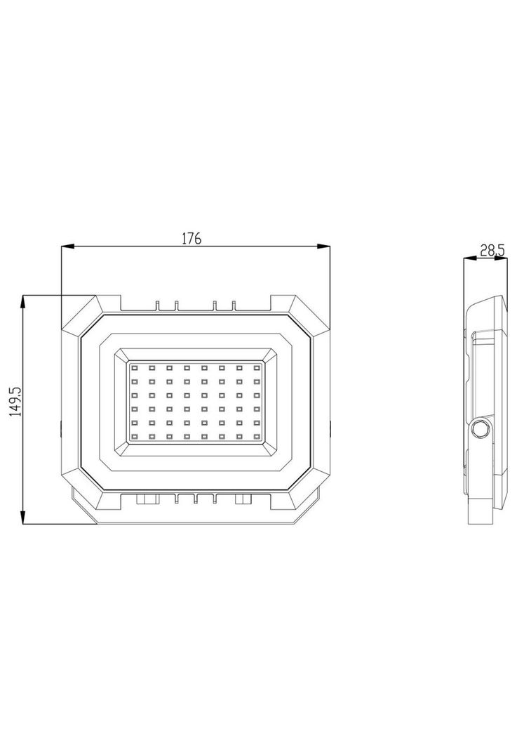 Proyector Led 50W 4000K Gris BP-2