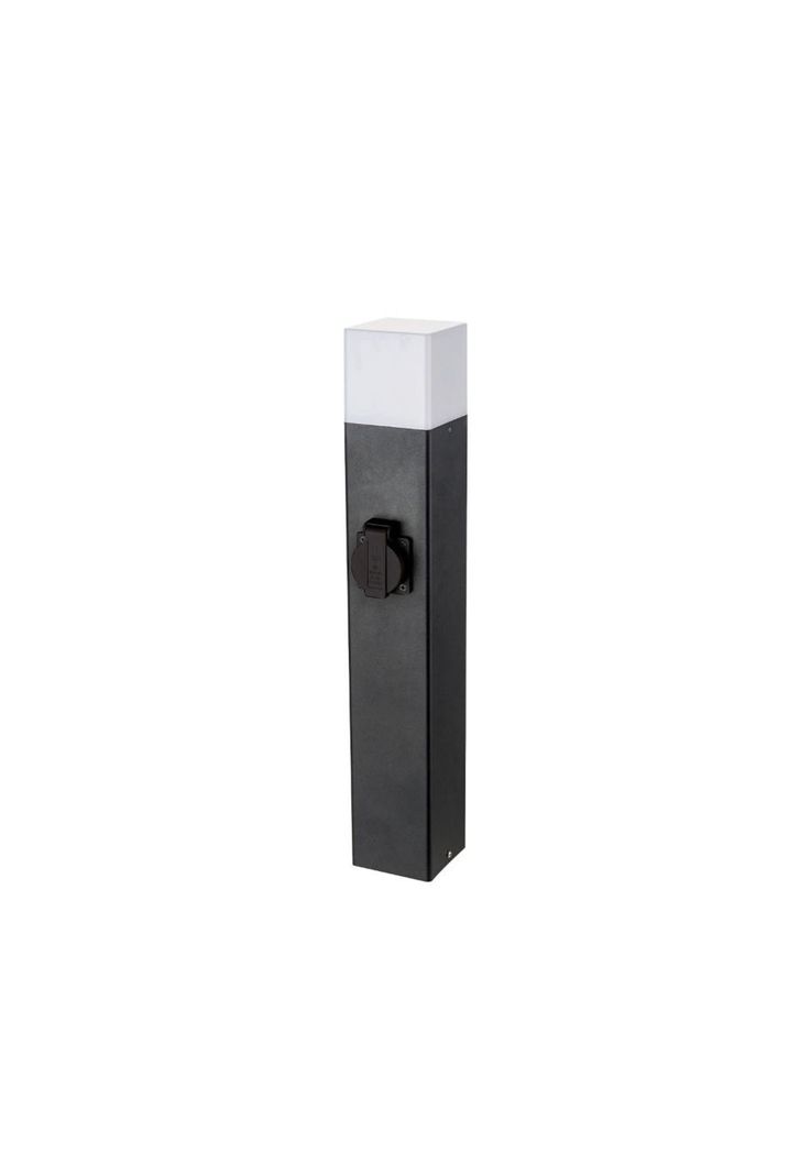 Farol Poste 50Cm Praza Negro-0