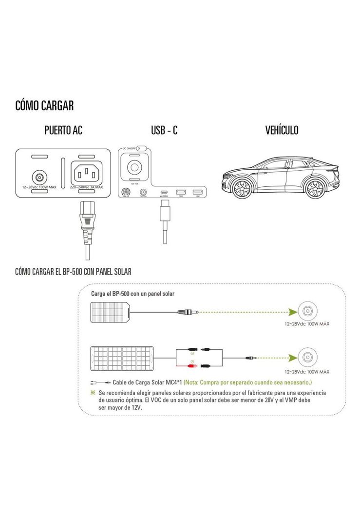 Estación de Energía Recargable 600W-576Wh-4