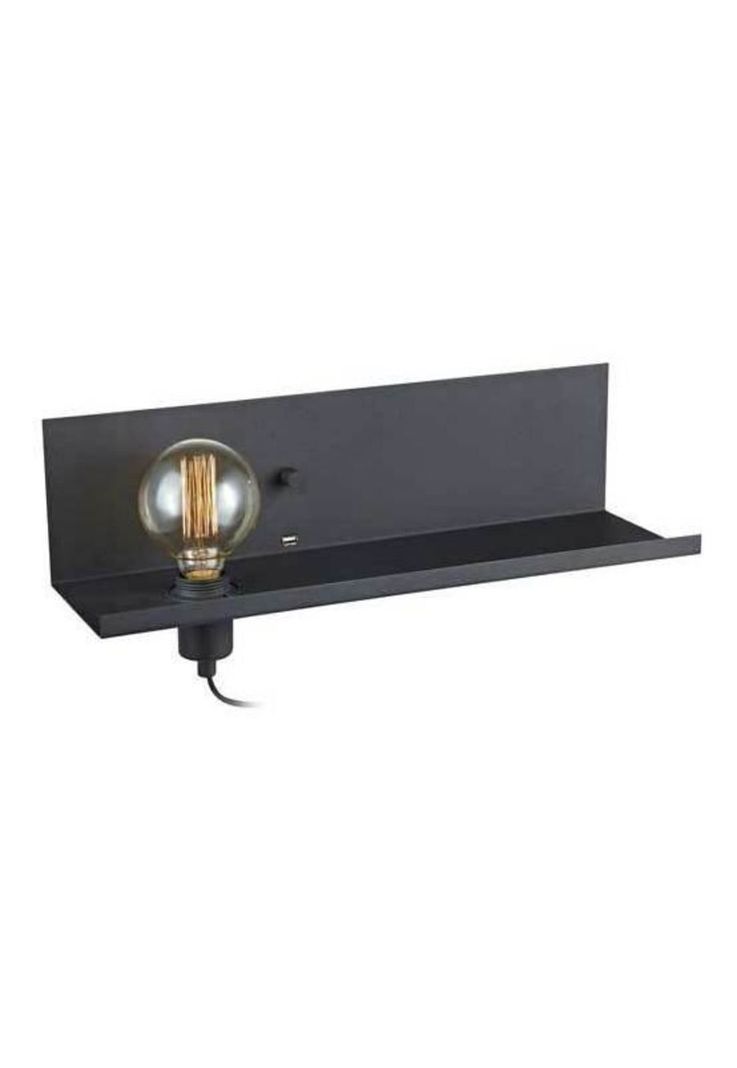 Lámpara De Pared Byp Multi Negro Con Usb 50cm-0
