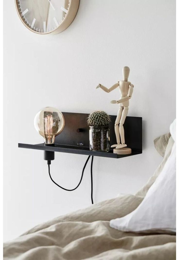 Lámpara De Pared Byp Multi Negro Con Usb 50cm-4