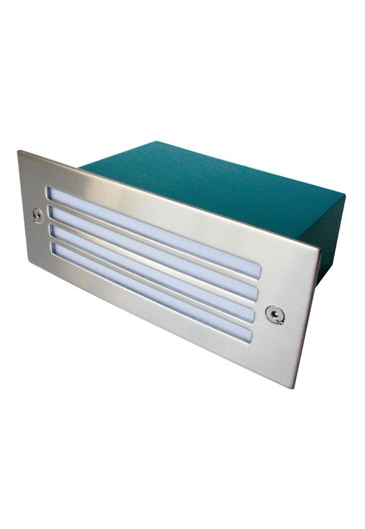 Foco Empotrado Muro 1,5w Luz Cálida Rejilla Ip54-0