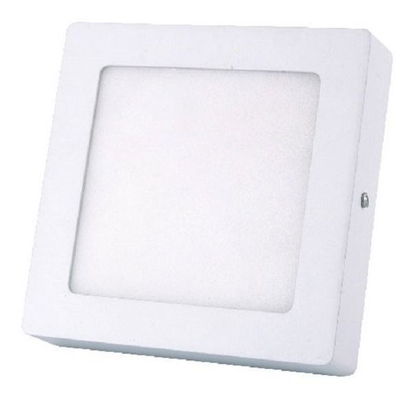 Panel LED Cuadrado 18W Luz Blanco Neutro Sobrepuesto D22,5CM-1