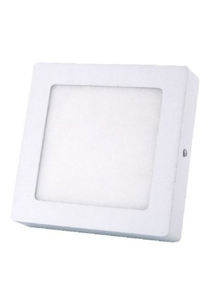 Panel LED Cuadrado 18W Luz Blanco Neutro Sobrepuesto D22,5CM-0