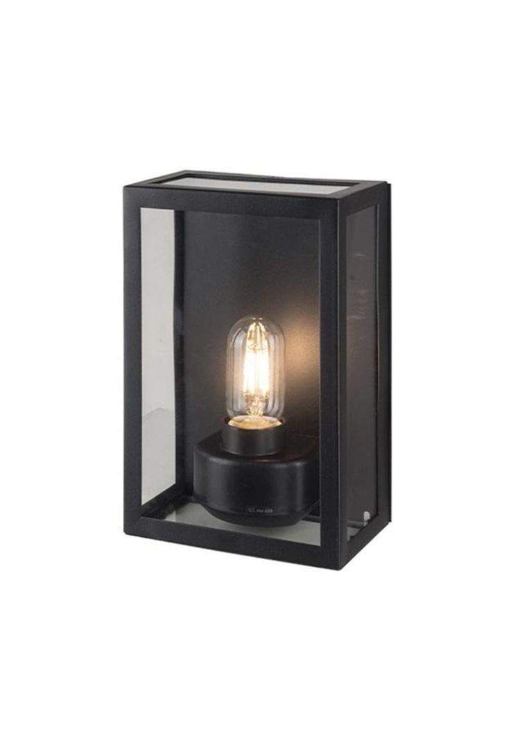 Aplique Exterior Varina Glass Negro-0