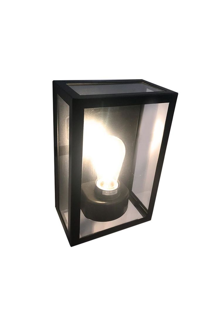 Aplique Exterior Varina Glass Negro-2