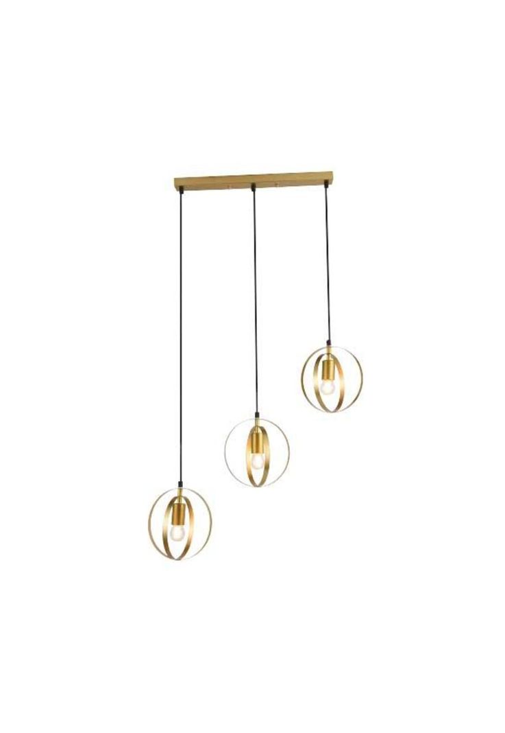 Lámpara Colgante 3 Luces Talice Dorado-0