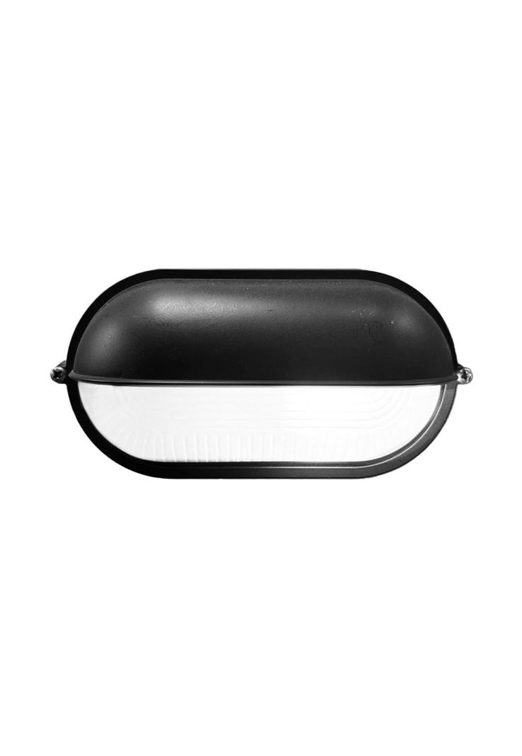 Tortuga de Aluminio Ovalada con Pestana Negro E27