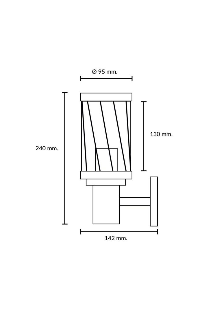 Aplique Unidireccional Sconza Negro-4