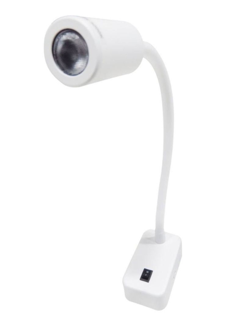 Aplique Lectura Led Soft Blanco Con Switch 3w Luz Cálida-2