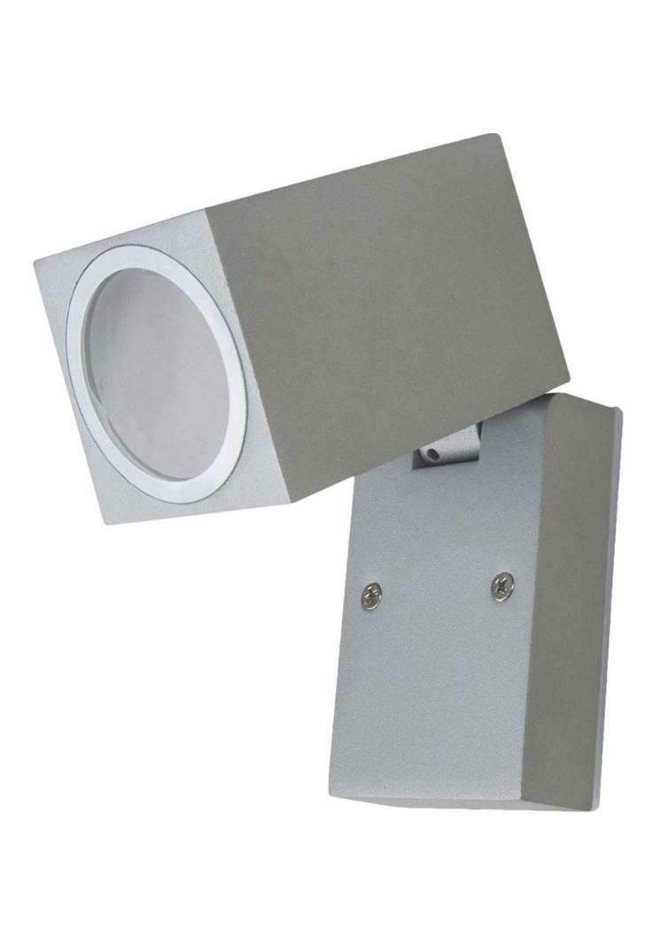 Aplique Cubox Aluminio Gris Ip44 Gu10-0