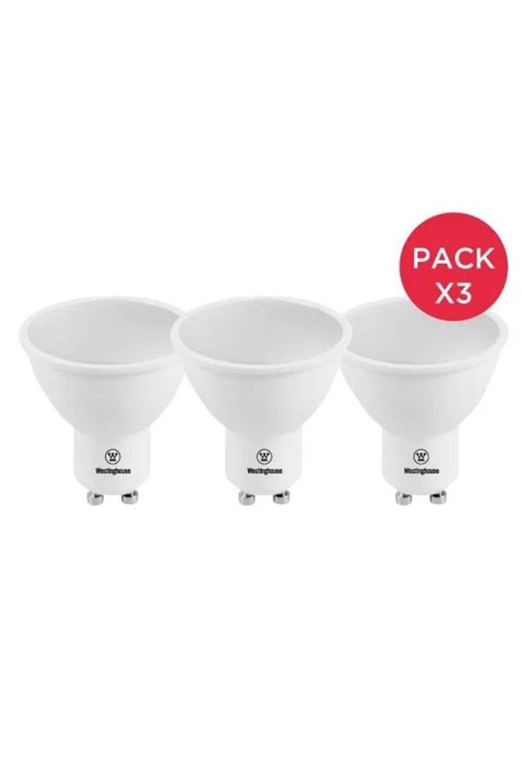 Pack X3 Ampolleta Led 5w Luz Blanco Neutro Gu10 Westinghouse