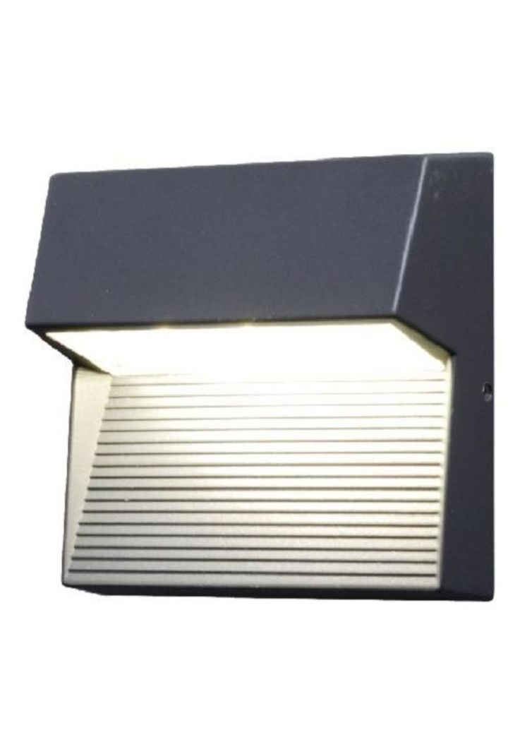 Aplique 1866 Led 9w Luz Blanco Neutro Ip54 Negro Lutec-0