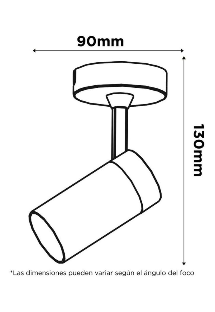 Aplique Muro Cil II Móvil Acero Inoxidable Ip44 Gu10-1