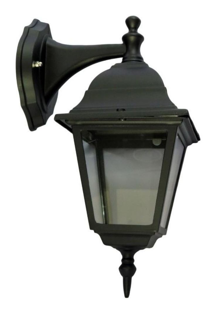Farol Chapa 4 Caras Sujeción Superior Negro Ip44 E27-0