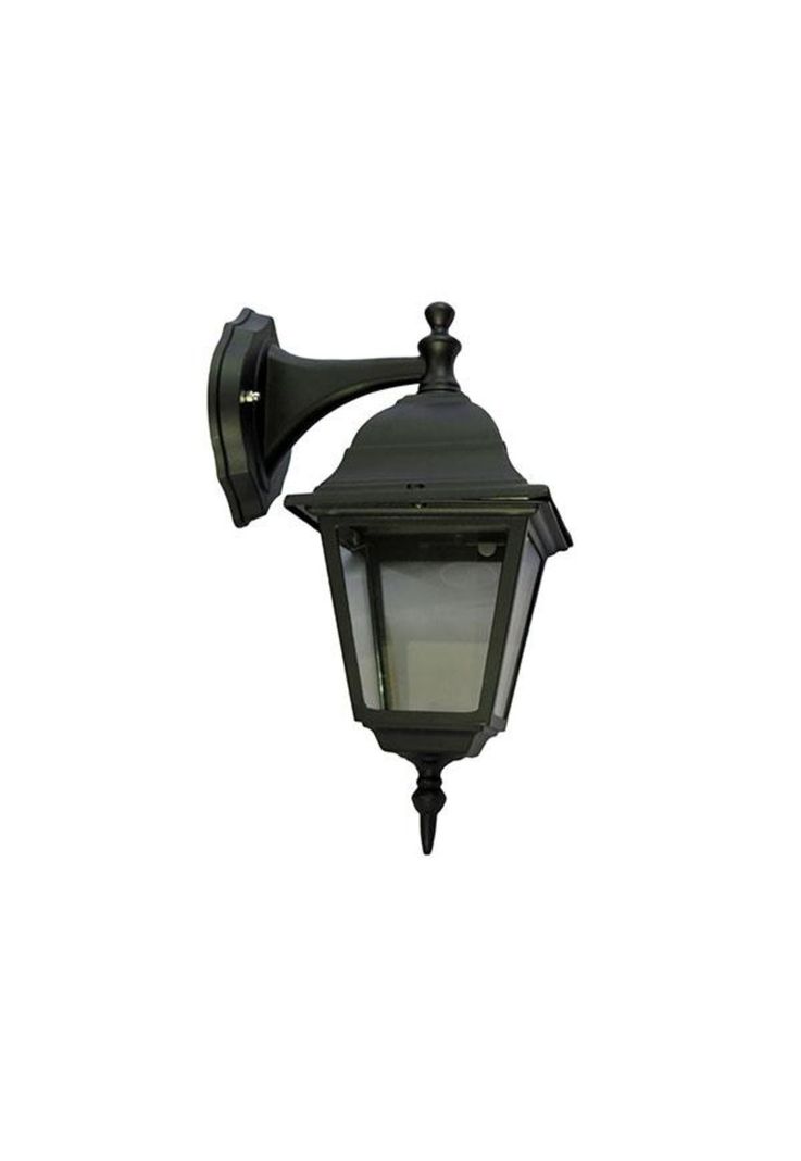 Farol Chapa 4 Caras Sujeción Superior Negro Ip44 E27-1