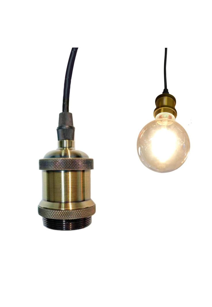 Lámpara Colgante Pendant Owo Antique Brass-2