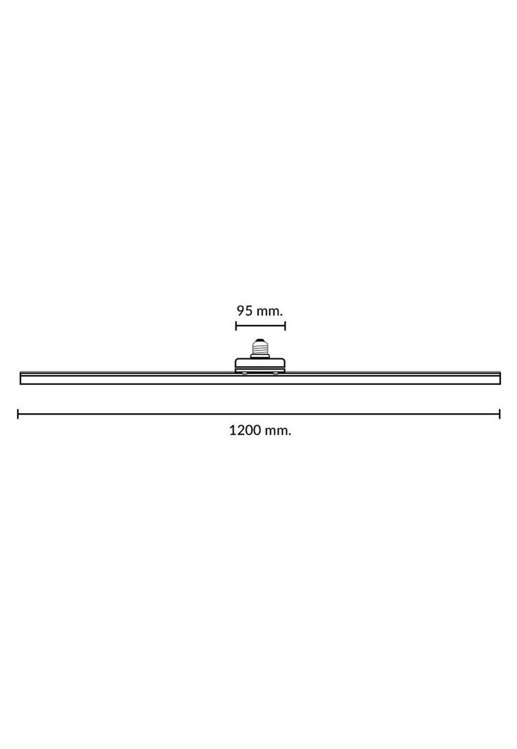 Foco Lineal LED 18W E27 120cm Luz Cálida 3000K-3