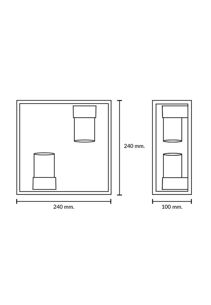 Aplique Exterior Varina Glass II-4