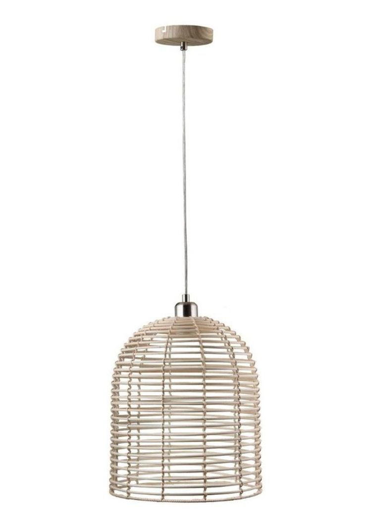 Lámpara Colgante Fibra Natural D30cm-0
