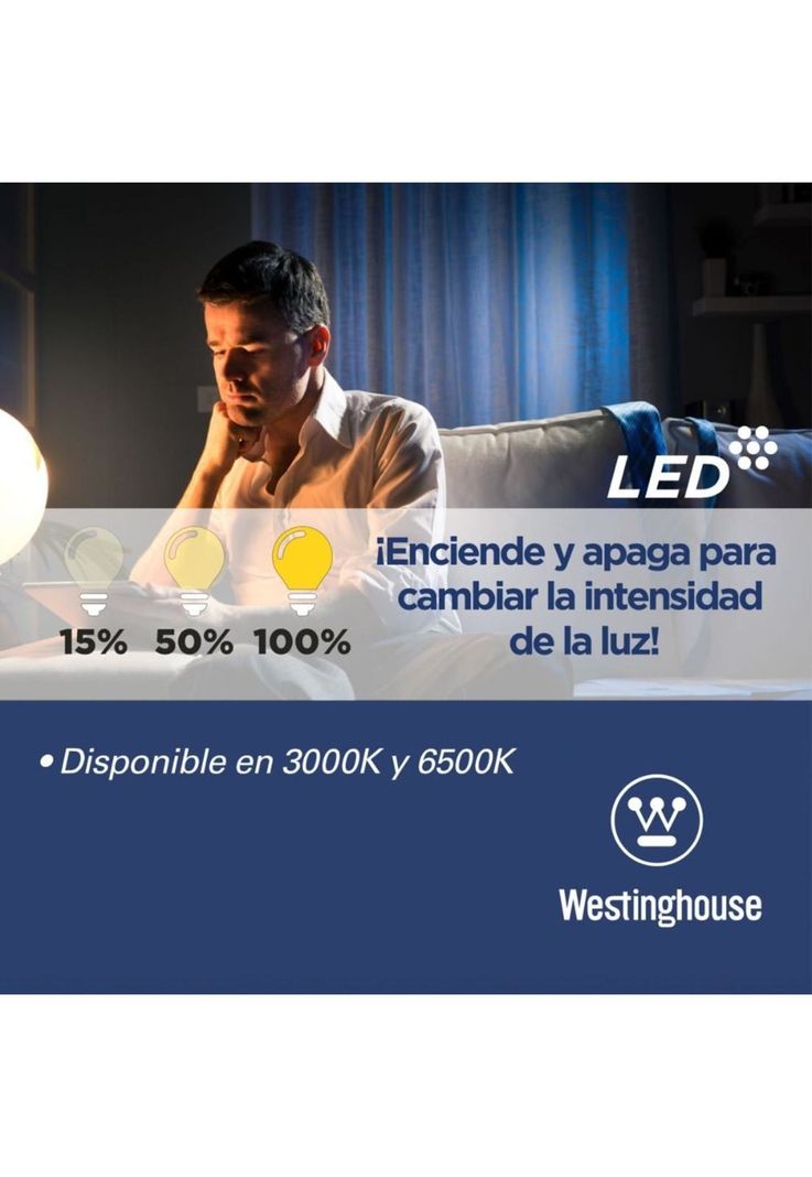 Ampolleta Led Bola A60 8w Luz Cálida E27 Dimeable-2