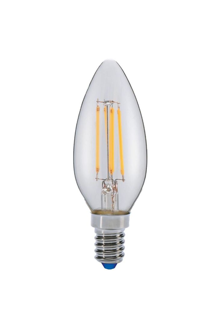 Ampolleta Led Filamento Vela 4w Luz Calida E14 Diseno 2