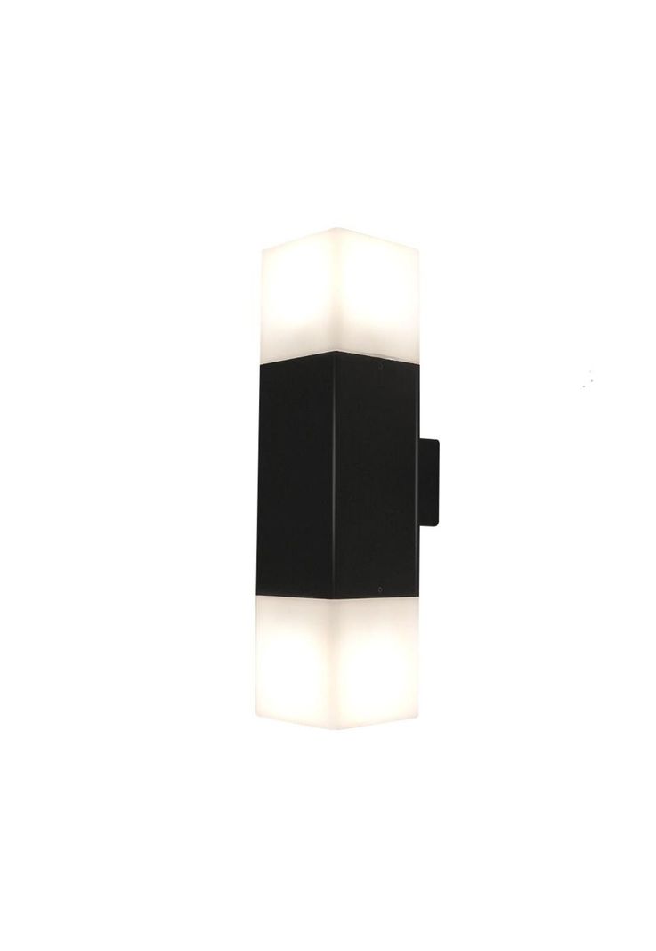 Aplique Aluminio Bidireccional Praza Negro-2