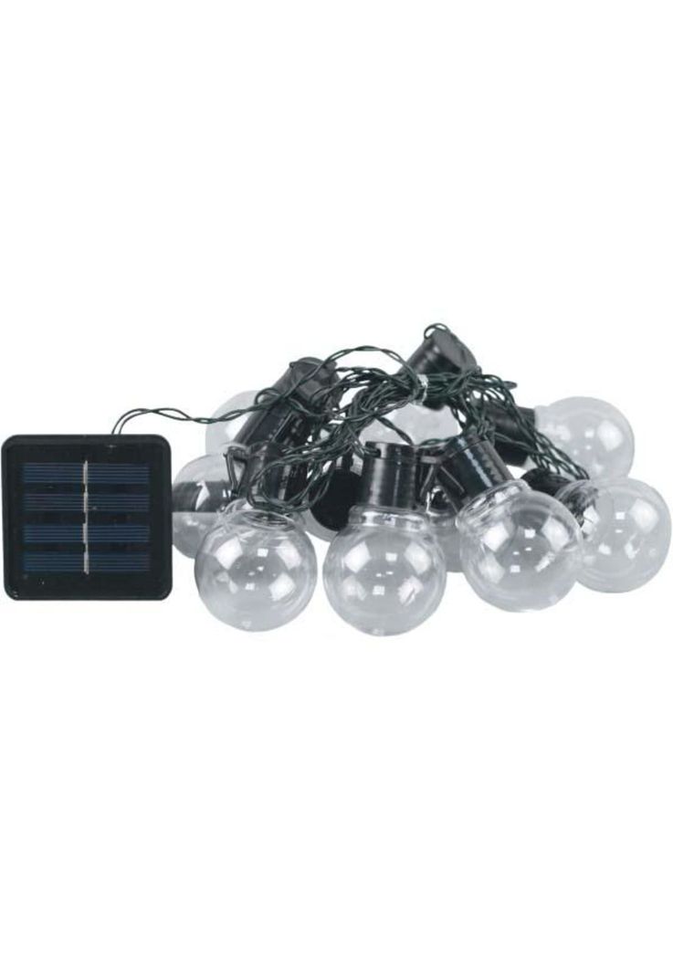 Guirnalda Solar 10 Luces 3,3M Luz Cálida-0
