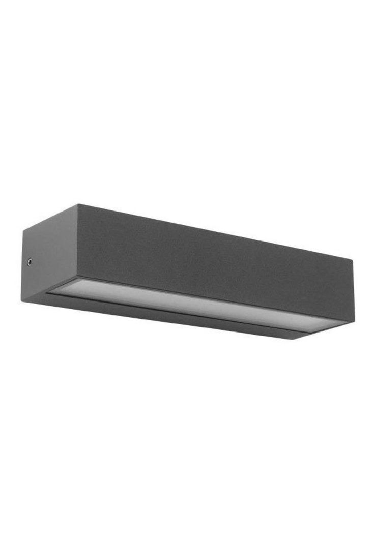 Aplique Byp Brick Bi Direccional Led 8w Luz Cálida Gris Ip65-0