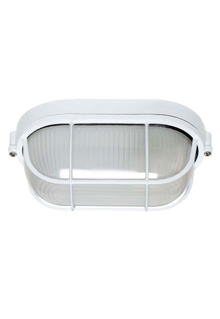 Plafón Tortuga Aluminio Oval Reja Blanca-0