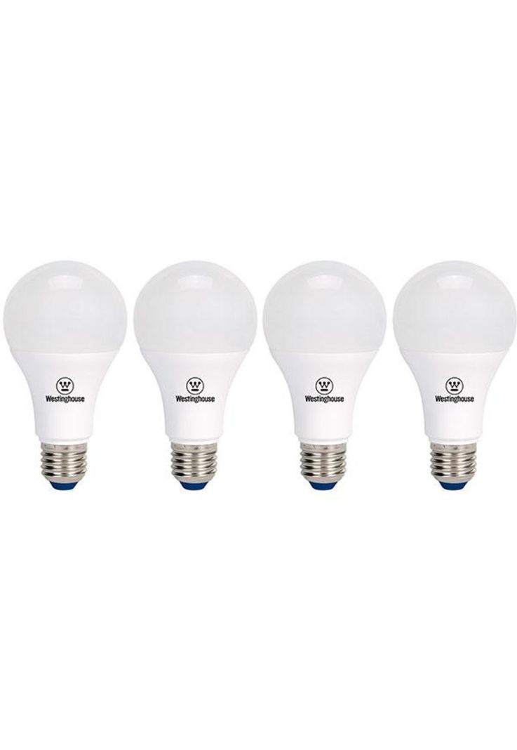 Pack X4 Ampolletas Led Bola A60 9w Luz Cálida E27-1