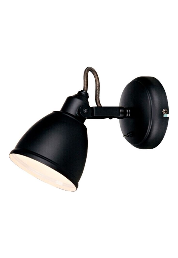 Aplique Fjällbacka Negro E14
