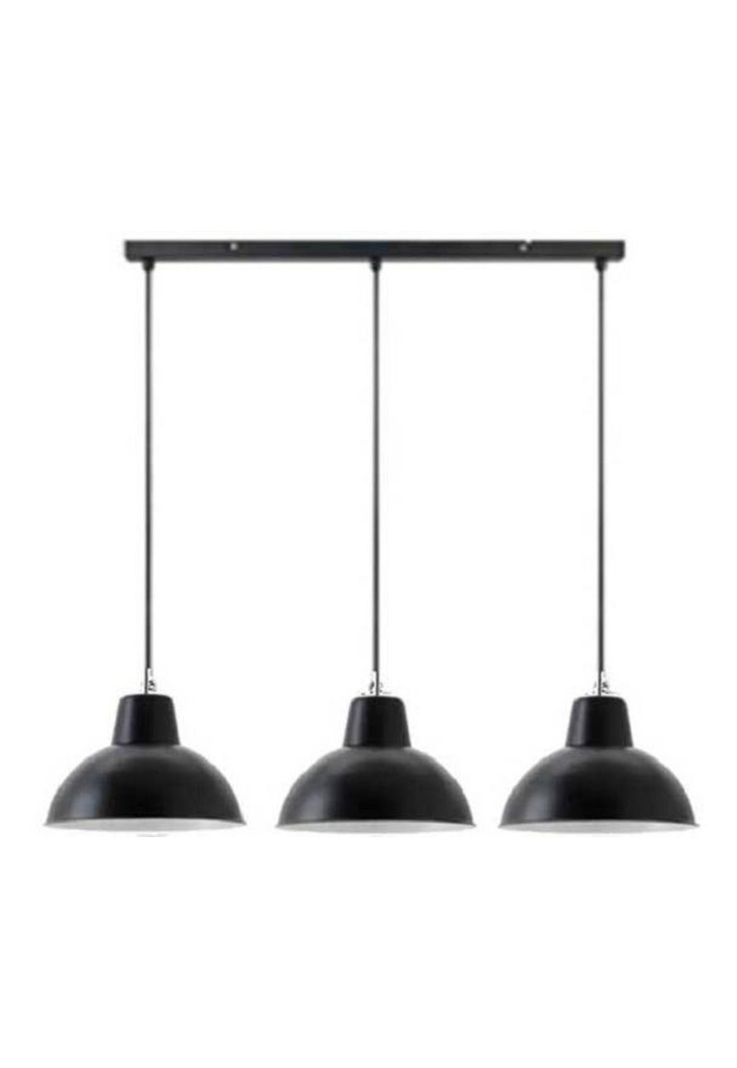 Lámpara Colgante Loft 3 Luces Negro-0