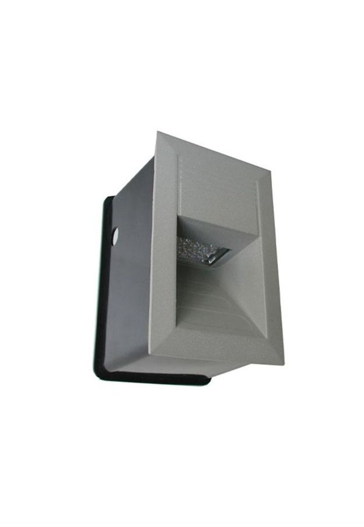 Foco Empotrado Led 1,2w Luz Cálida Exterior Gris-0