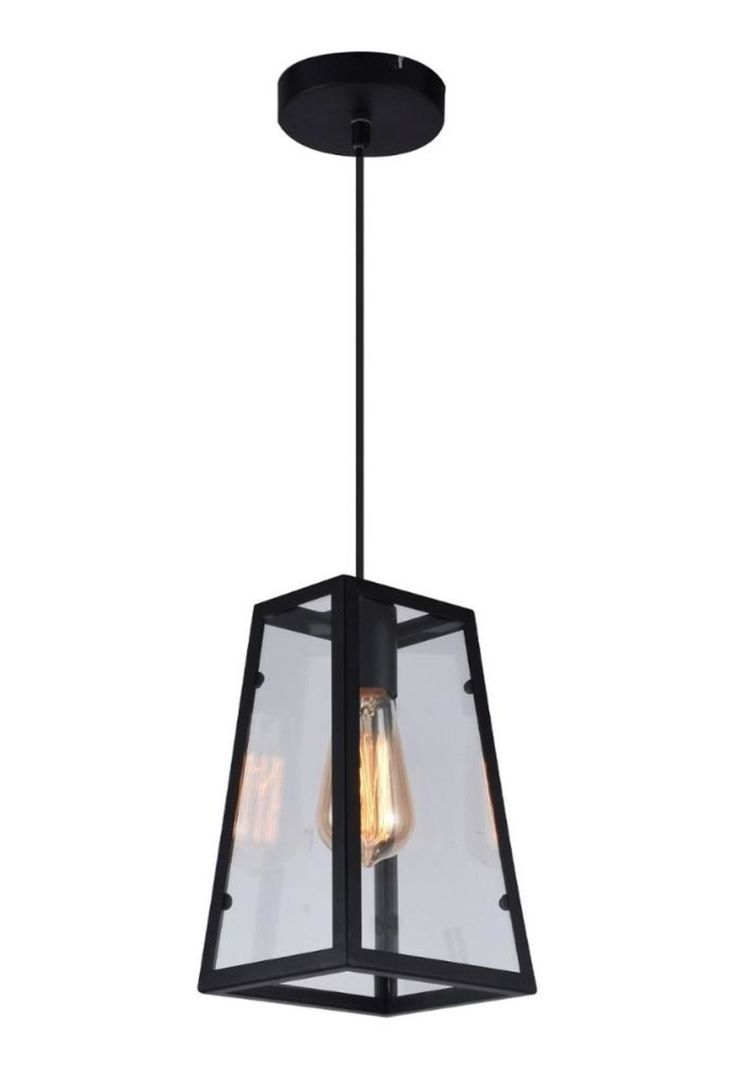 Lámpara Colgante Vanko Slim 1 Luz Negro-0