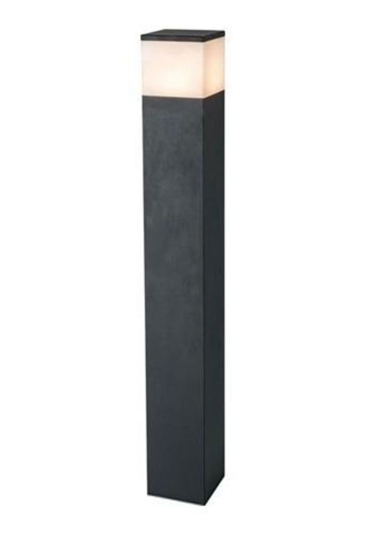 Farol Poste Cilene 80cm Aluminio Negro Mate Ip44-0