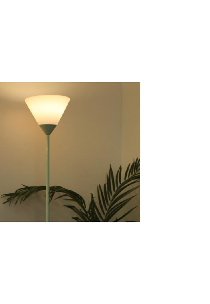 Lámpara De Pie Antorcha Verde Menta E27-3