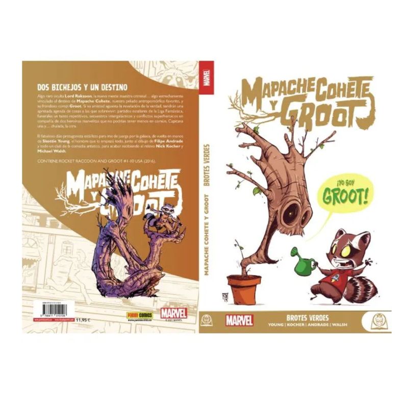 Marvel Young Adults - Mapache Cohete y Groot: Brotes Verdes-1