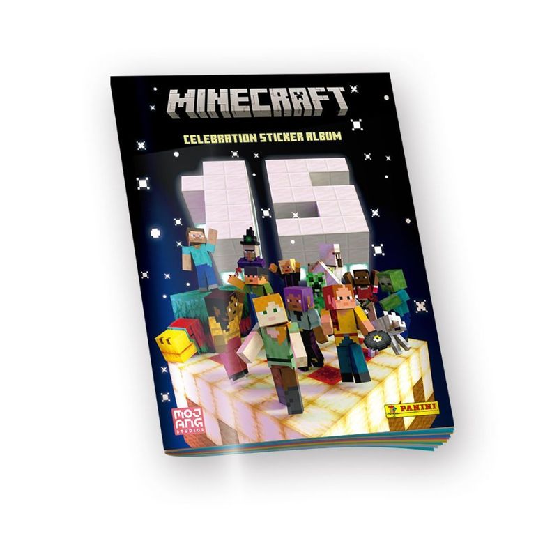 Pack Álbum + 24 Sobres Minecraft 15° Aniversario-1