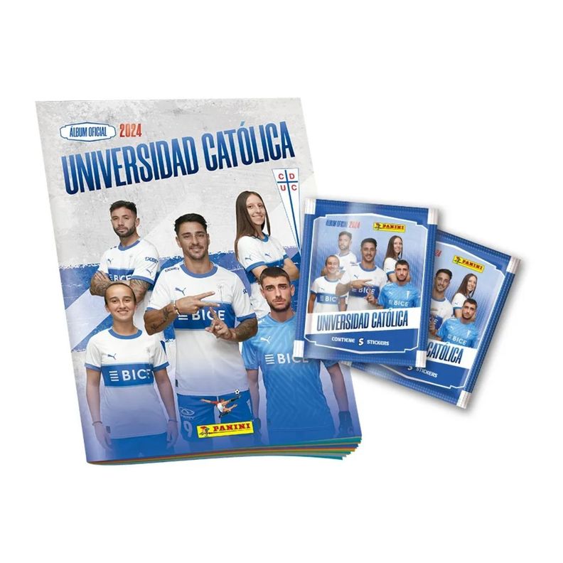 Pack Álbum + 20 Sobres Universidad Católica-0