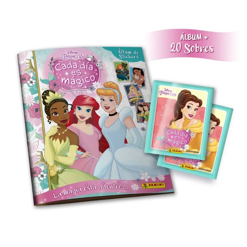 Pack Disney Princesas Cada Día es Mágico (Álbum + 20 Sobres)-0
