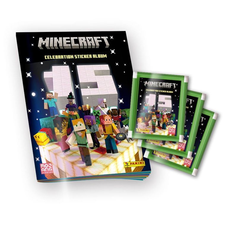 Pack Álbum + 48 Sobres Minecraft 15° Aniversario-0
